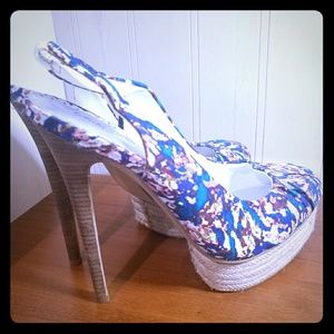 Lulu Townsend Sling-Back Platform Stiletto Pumps